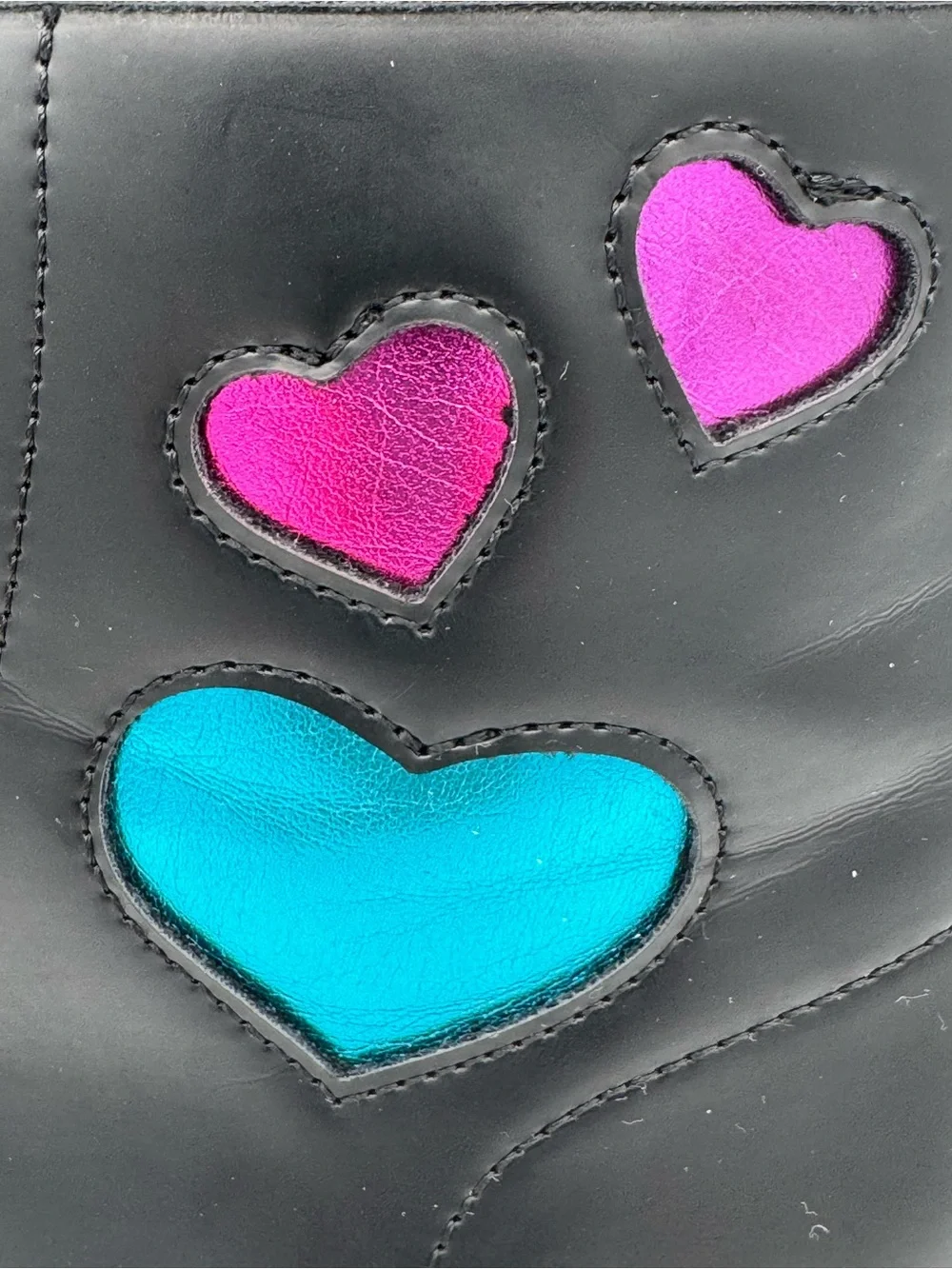 Skechers Gravlen Hi Metallic Heart Combat Boots Very Rare Like New
